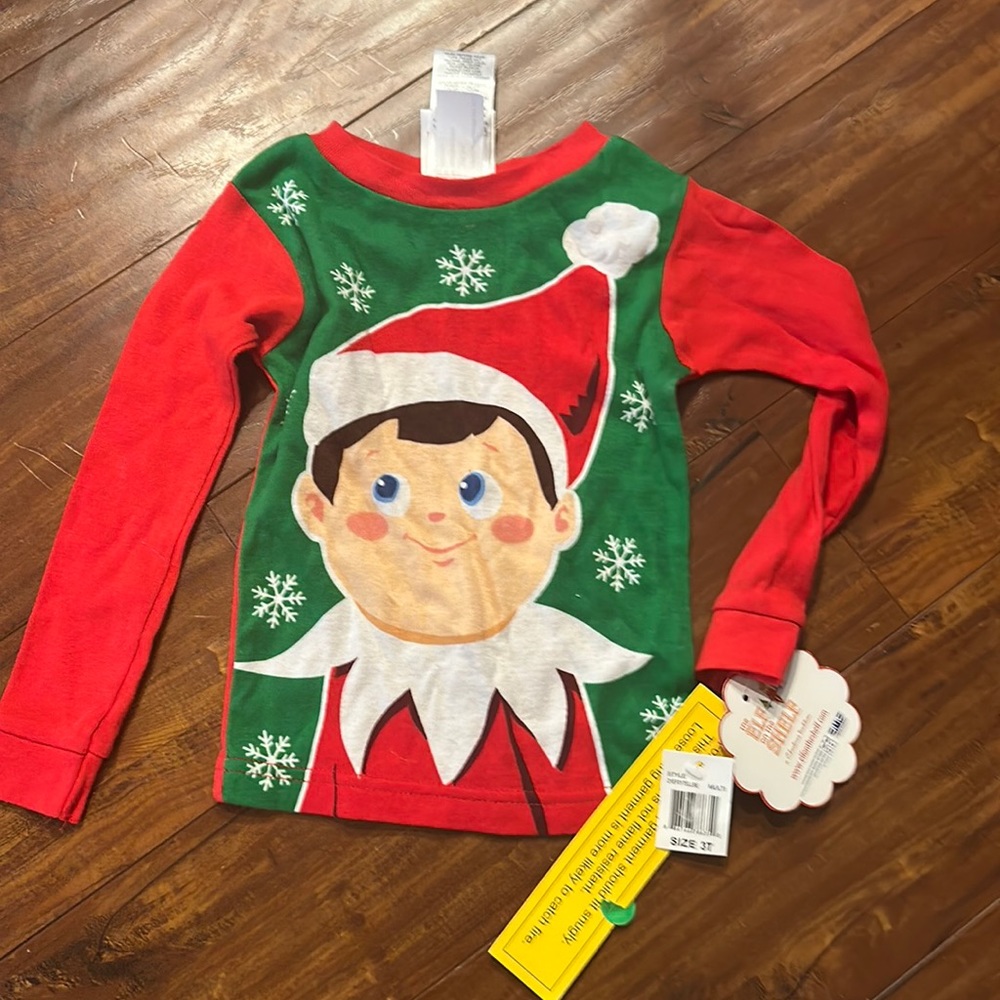 Elf on the Shelf NWT PJ Pajama top Christmas‎ Unisex